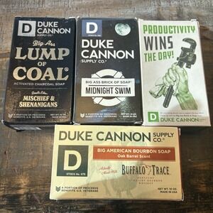 Duke Cannon Big Brick Soap 4 Bricks Multiple Scent Options New Boxes Show Wear